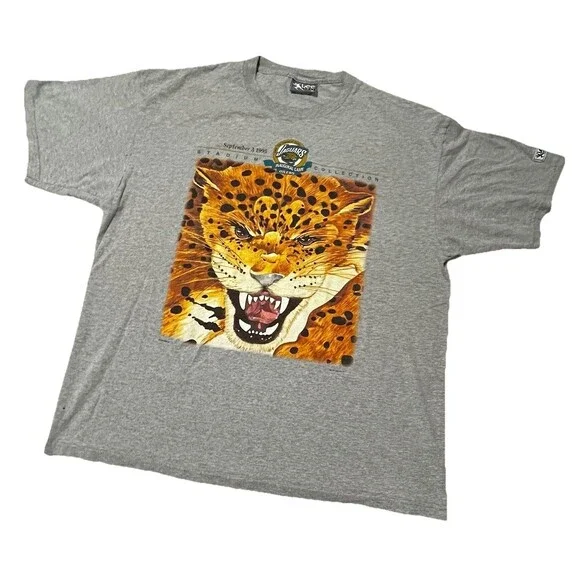 Jacksonville Jaguars Original Vintage 1995 Inaugural Game T Shirt XXL